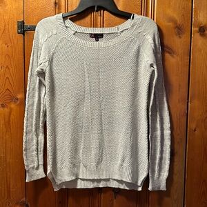 Grey and White Sweater